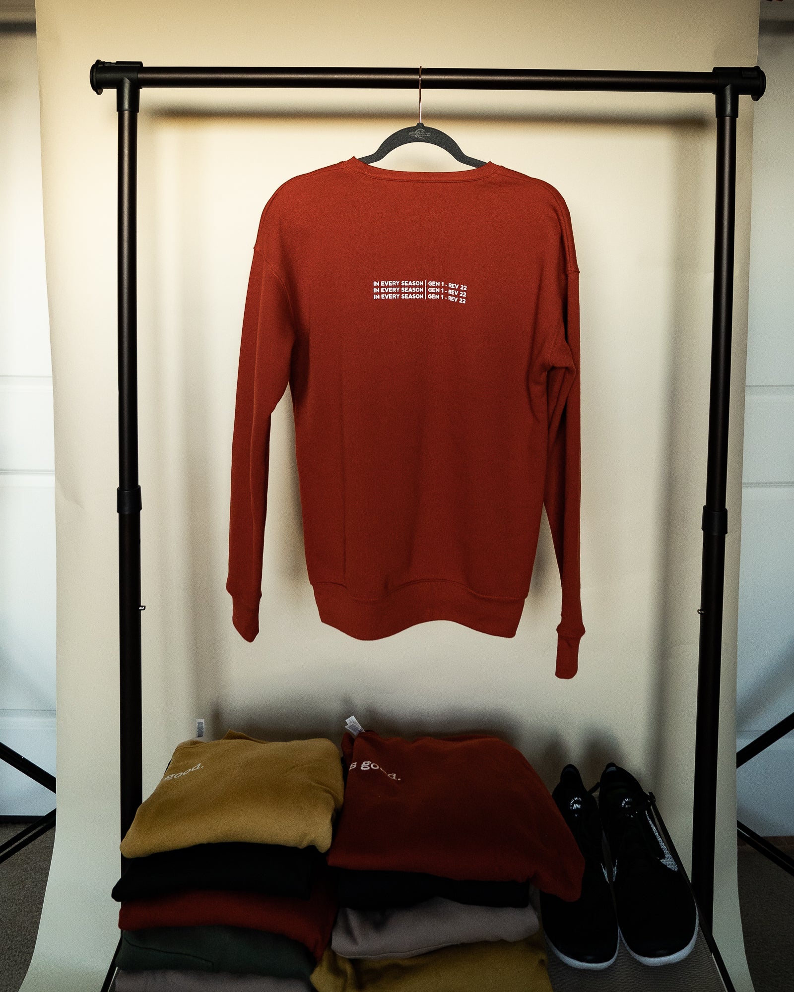 God is good Crewneck Sweatshirt [Brick Orange]