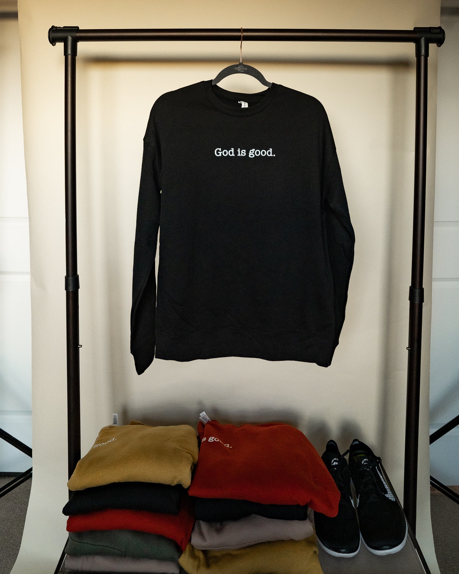 God is good Crewneck Sweatshirt [Black]