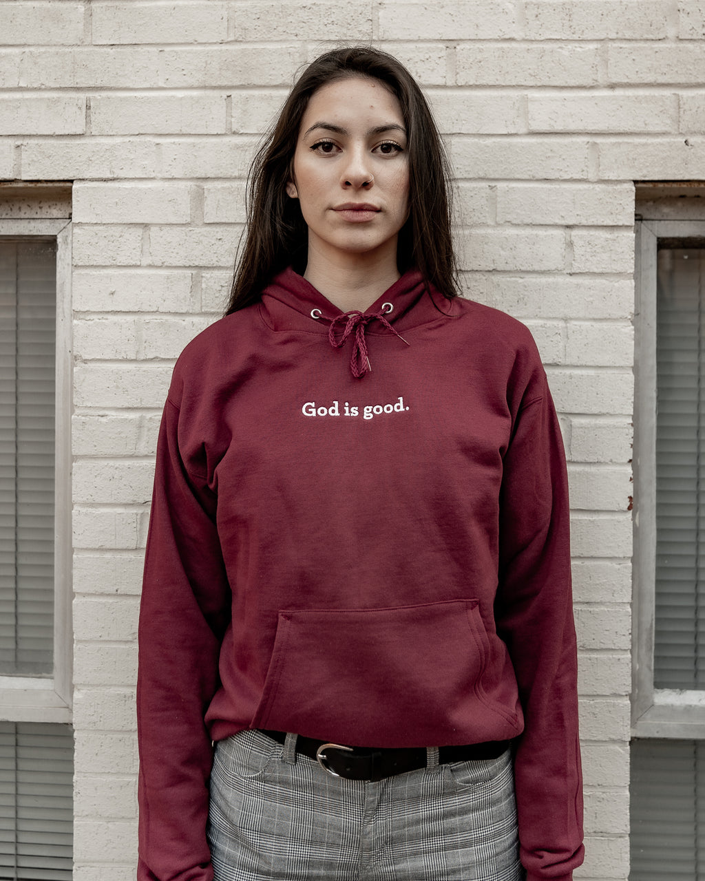 God is good Hoodie V3 [Garnet Red]